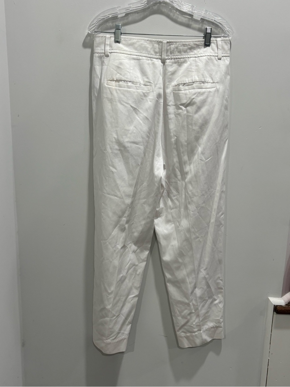 Everlane White Cropped Pleated Trousers - Picture 3 of 11